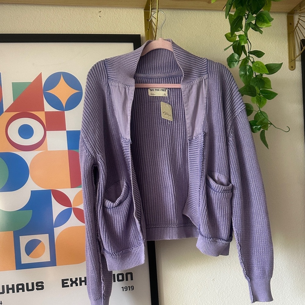 We The Free Purple Women's Cardigan